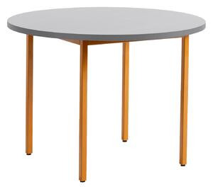 HAY Jedálenský stôl Two-Colour Ø105, Ochre / Light Grey