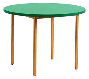 HAY Jedálenský stôl Two-Colour Ø105, Ochre / Green Mint