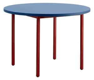 HAY Jedálenský stôl Two-Colour Ø105, Red / Blue