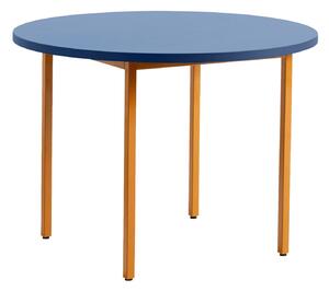 HAY Jedálenský stôl Two-Colour Ø105, Ochre / Blue