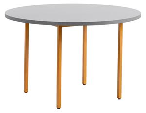 HAY Jedálenský stôl Two-Colour Ø120, Ochre / Light Grey
