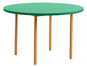 HAY Jedálenský stôl Two-Colour Ø120, Ochre / Green Mint