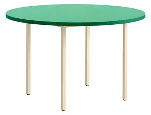 HAY Jedálenský stôl Two-Colour Ø120, Ivory / Green Mint