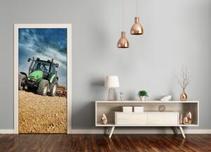 Fototapeta samolepiace na dvere vozidlá traktor 75x205 cm