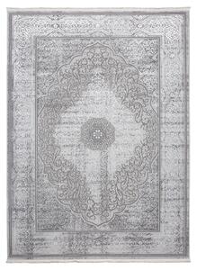 Exkluzívny koberec sivej farby s bielym orientálnym vzorom Sivá Šírka: 80 cm | Dĺžka: 150 cm