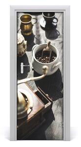 Fototapeta samolepiace na dvere mlynček na kávu 95x205 cm