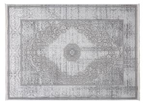 Exkluzívny koberec sivej farby s bielym orientálnym vzorom Sivá Šírka: 80 cm | Dĺžka: 150 cm