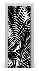 Samolepiace fototapety na dvere listy palmy 95x205 cm