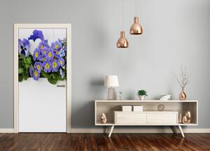 Fototapeta samolepiace fialové kvety 95x205 cm