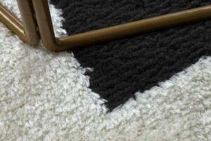 Dywany Łuszczów Kusový koberec Mode 8598 geometric cream/black - 120x170 cm