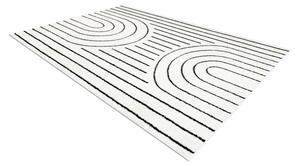 Dywany Łuszczów AKCIA: 120x170 cm Kusový koberec Mode 8494 geometric cream/black - 120x170 cm