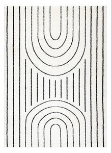 Dywany Łuszczów AKCIA: 120x170 cm Kusový koberec Mode 8494 geometric cream/black - 120x170 cm