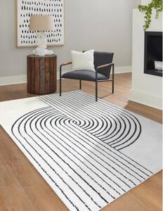 Dywany Łuszczów AKCIA: 200x290 cm Kusový koberec Mode 8587 geometric cream/black - 200x290 cm