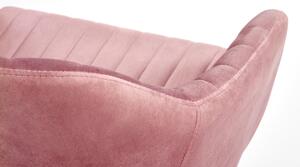 Ružová kancelárska stolička MARIBO VELVET