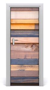 Fototapeta na dvere drevená stena 75x205 cm