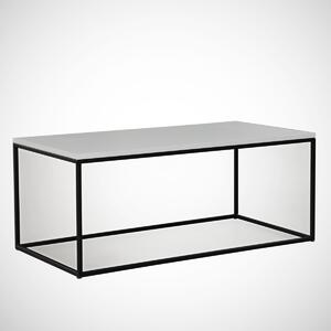 Kalune Design Konferenčný stolík Cosco bielo-čierny