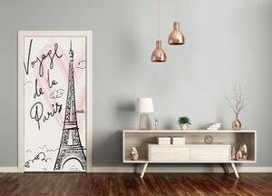 Fototapeta na dvere Eiffelova veža Paríž 85x205 cm