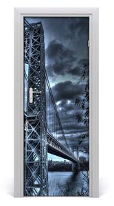 Fototapeta samolepiace na dvere most Nový York 75x205 cm