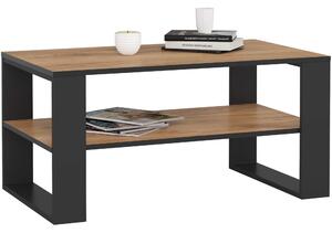 Ak furniture Konferenčný stolík DOMI II dub remeselný zlatý/čierny