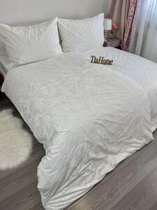 Obliečky bavlnené Anemaria biela TiaHome - 1x Vankúš 90x70cm, 1x Paplón 140x200cm