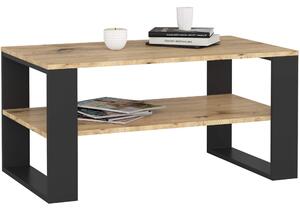 Ak furniture Konferenčný stolík DOMI II dub artisan/čierny