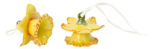 Villeroy & Boch Mini Flower Bells súprava 2 ks porcelánových zvončekov, narcisy 14-5487-5522