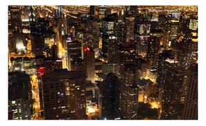 Fototapeta - Mesto v noci - Chicago, USA