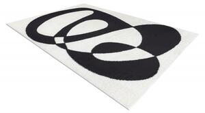 Dywany Łuszczów Kusový koberec Mode 8531 abstract cream/black - 200x290 cm
