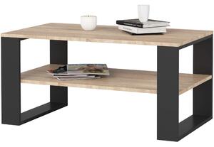 Ak furniture Konferenčný stolík DOMI II dub sonoma/čierny