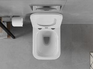 Mexen Elis závesné wc rimless s toaletným Slim sedátkom z duroplastu, 52 x 34,5 cm, biela - 30910600