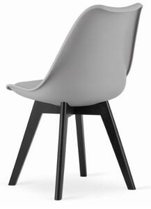 Bestent Jedálenské stoličky 4ks šedé škandinávsky štýl Dark-Basic
