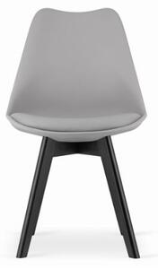 Bestent Jedálenské stoličky 4ks šedé škandinávsky štýl Dark-Basic