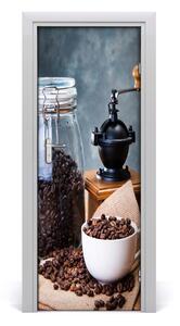 Fototapeta na dvere samolepiace mlynček na kávu 85x205 cm