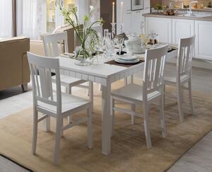 Jedálenský stôl Atik 135x90 cm, biely