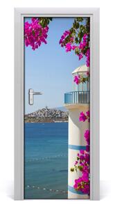Fototapeta samolepiace na dvere morský maják 95x205 cm