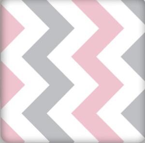 Obliečky bavlnené Cik Cak ružový TiaHome 1x Vankúš 90x70cm, 1x Paplón 140x200cm