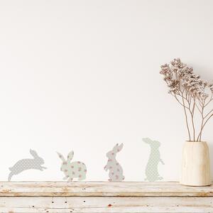 Funlife Samolepky na zeď pro děti králíci se vzorem 8 x 10 cm