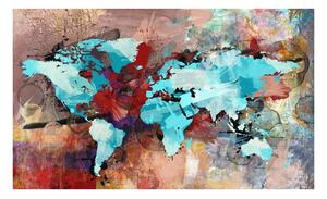 Fototapeta - Mapa sveta ako umenie II
