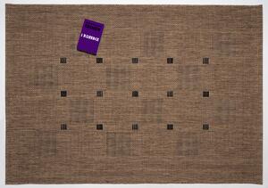 Devos koberce Kusový koberec FLOORLUX Coffee / Black 20079 Spoltex – na von aj na doma - 120x170 cm