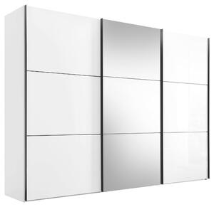 ŠAT. SKRIŇA S POSUV. DVERAMI, biela, 249/222/68 cm Moderano - Skrine