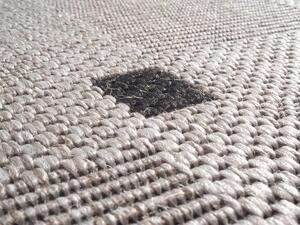 Devos koberce Kusový koberec FLOORLUX Silver / Black 20079 Spoltex – na von aj na doma - 200x290 cm