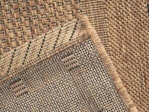 Devos koberce Kusový koberec FLOORLUX Coffee/Black 20329 Spoltex – na von aj na doma - 160x230 cm