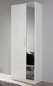 Šatníková skriňa Minosa, 69 cm, lesklá biela