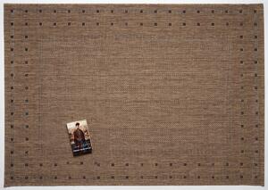 Devos koberce Kusový koberec FLOORLUX Coffee/Black 20329 Spoltex – na von aj na doma - 60x110 cm