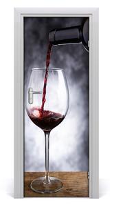 Fototapeta na dvere samolepiace červené víno 95x205 cm