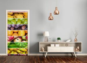Fototapeta na dvere samolepiace farebné ovocie 95x205 cm