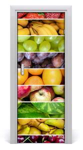 Fototapeta na dvere samolepiace farebné ovocie 75x205 cm