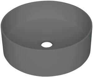 Deante Silia umývadlo 36x36 cm okrúhly pultové umývadlo antracitová CQS_TU4S