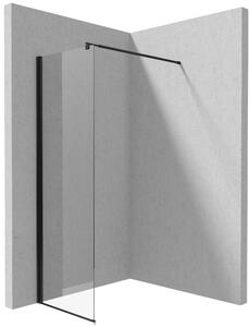 Deante Kerria Plus stena sprchového kúta walk -in 50 cm čierna matný/sklo priehľadné KTSN85P