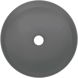 Deante Silia umývadlo 36x36 cm okrúhly pultové umývadlo antracitová CQS_TU4S